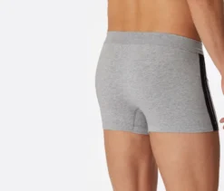 3 SCHIESSER Shorts, grau meliert