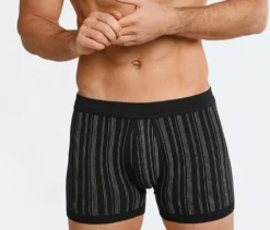 2 SCHIESSER Shorts in Feinripp, schwarz