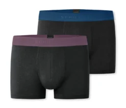 2 SCHIESSER Slipboxer long, schwarz