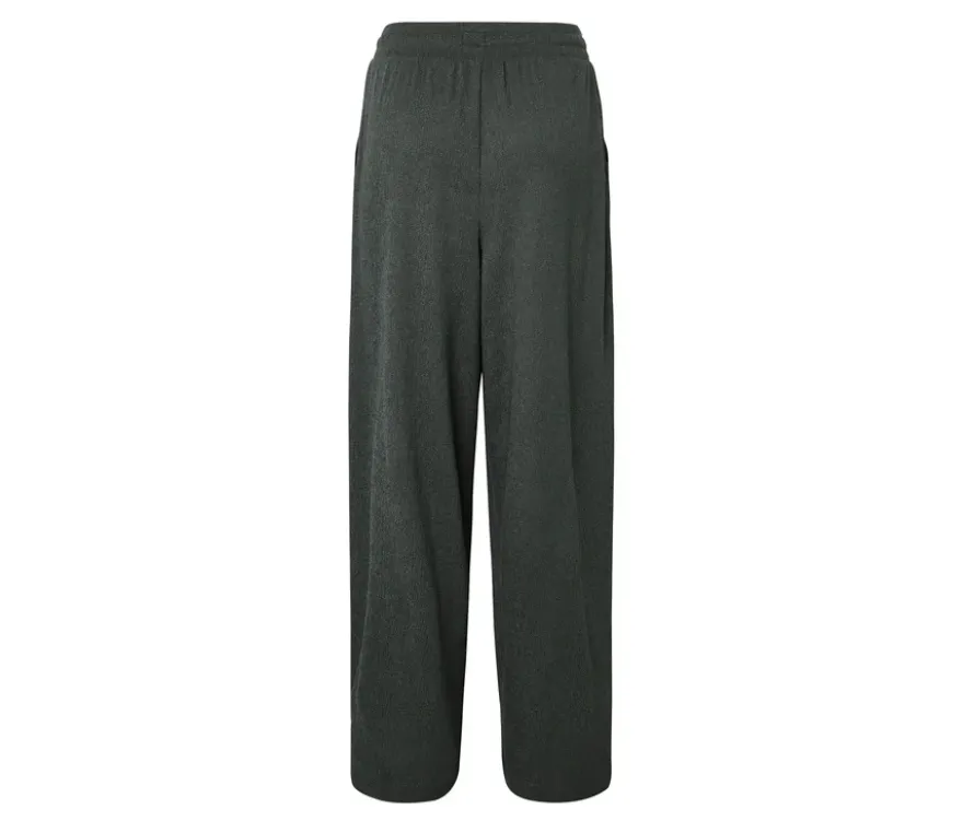 Schlupfhose in Crinkle-Optik, grün
