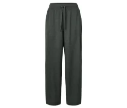 Schlupfhose in Crinkle-Optik, grün