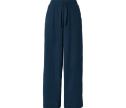 Schlupfhose in Crinkle-Optik, blau