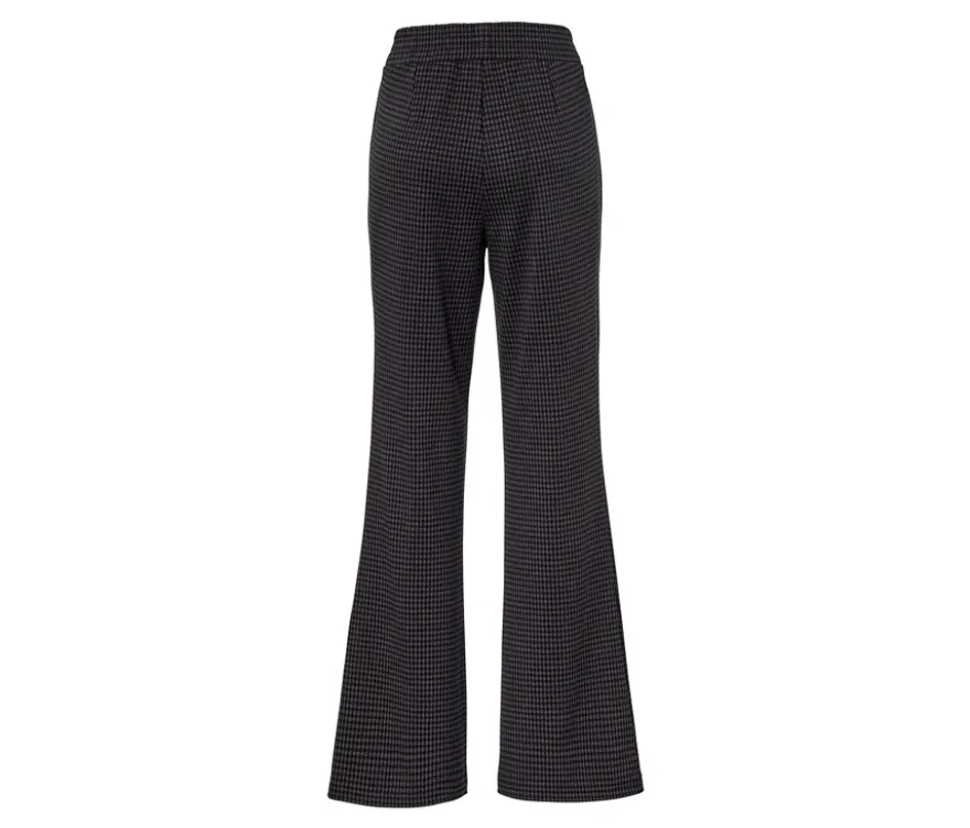 Schlupfhose mit Hahnentritt-Jacquard