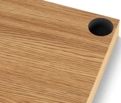 Schmale Kommode Metall »CN3« mit Holzplatte und 2 Klappenfächern, grau