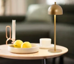SCHÖNER WOHNEN - Kollektion Akku-Tischleuchte »Bellis«, goldfarben
