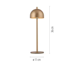 SCHÖNER WOHNEN - Kollektion Akku-Tischleuchte »Bellis«, goldfarben