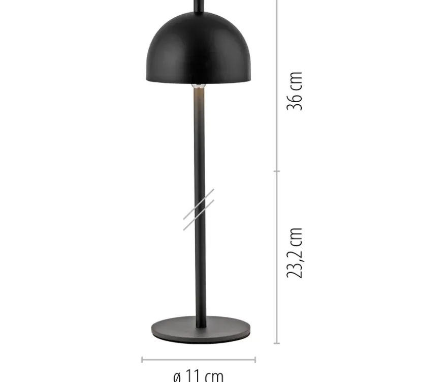 SCHÖNER WOHNEN - Kollektion Akku-Tischleuchte »Bellis«, schwarz