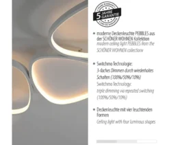 SCHÖNER WOHNEN-Kollektion Deckenleuchte »Pebbles«, lang
