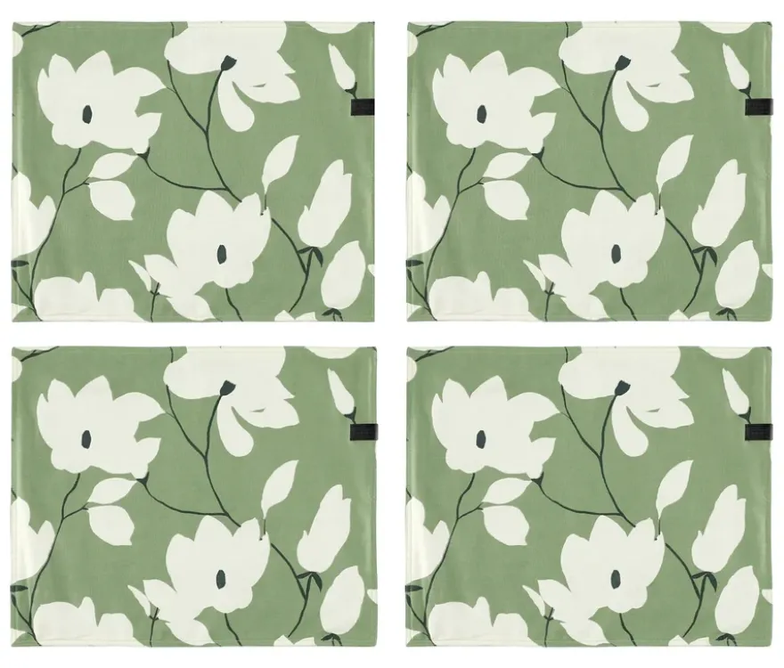 SCHÖNER WOHNEN - Kollektion 4er-Tischset, khaki-floral