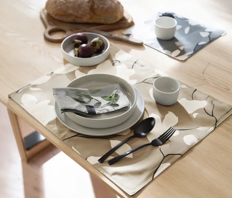 SCHÖNER WOHNEN - Kollektion 4er-Tischset, sandfarben-floral