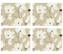 SCHÖNER WOHNEN - Kollektion 4er-Tischset, sandfarben-floral