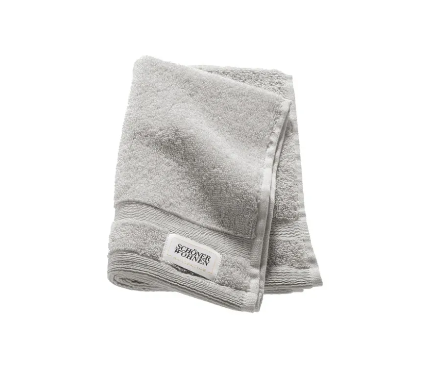 SCHÖNER WOHNEN-Kollektion 6 Gästehandtücher »Cuddly«, hellgrau