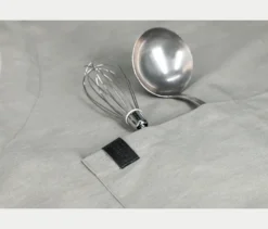 SCHÖNER WOHNEN-Kollektion Küchentextil-Set, Schürze und 2 Geschirrtücher, grau
