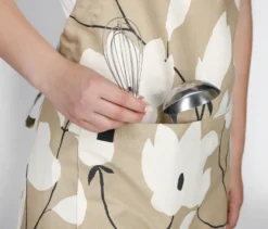 SCHÖNER WOHNEN-Kollektion Küchentextil-Set, Schürze und 2 Geschirrtücher, sandfarben