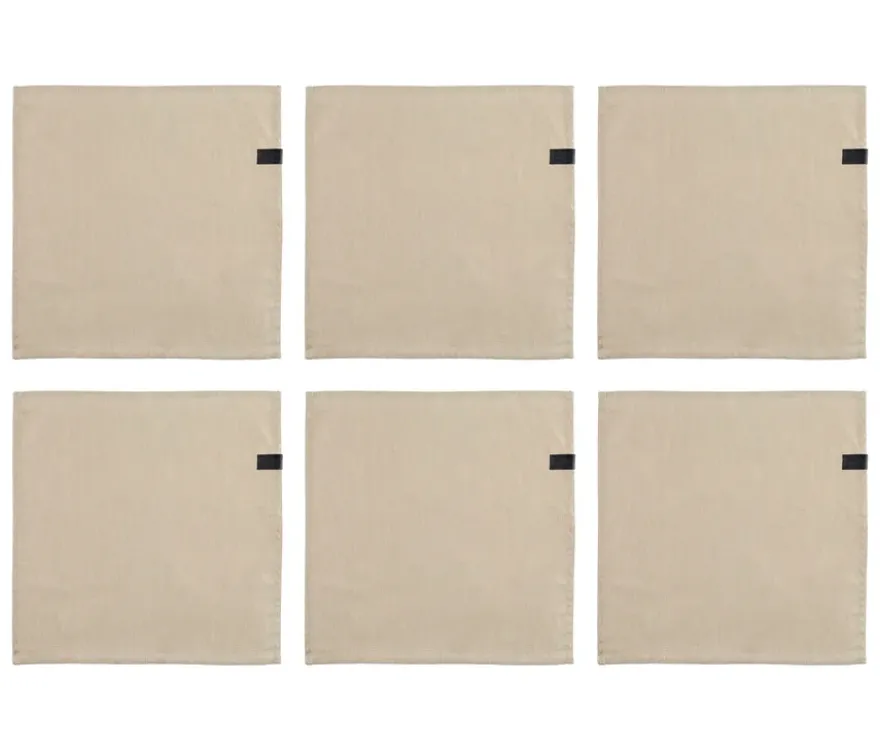 SCHÖNER WOHNEN - Kollektion Servietten 6er-Set, sandfarben