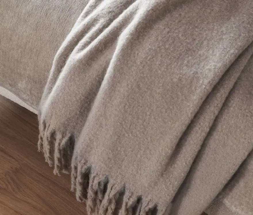 SCHÖNER WOHNEN-Kollektion Wohndecke »PLENTY«, beige