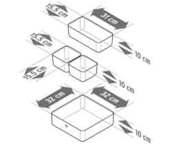 4 Schubladen-Organizer