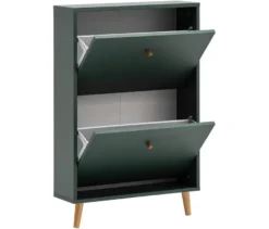 Schuhschrank »Bjarne«, 2 Klappen, waldgrün