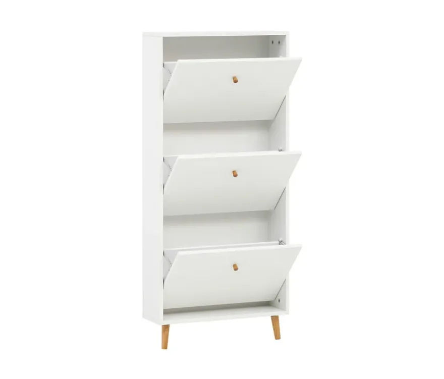 Schuhschrank »Bjarne«, 3 Klappen, weiß