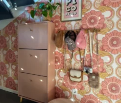 Schuhschrank »Bjarne«, 3 Klappen, apricot
