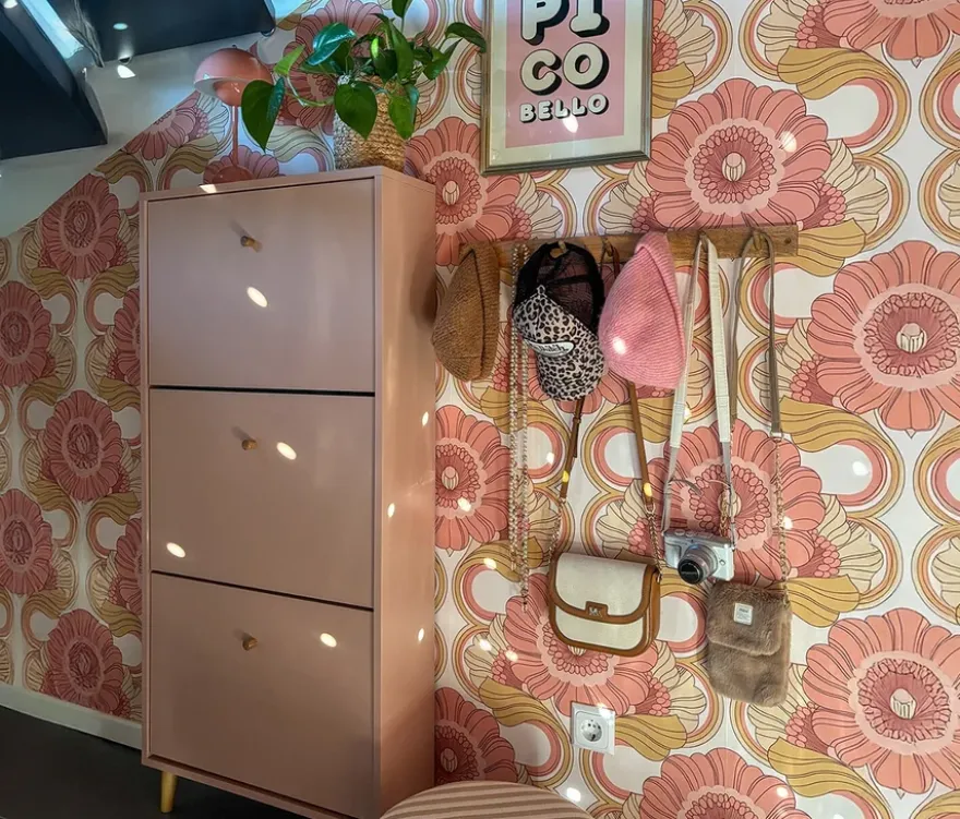 Schuhschrank »Bjarne«, 3 Klappen, apricot