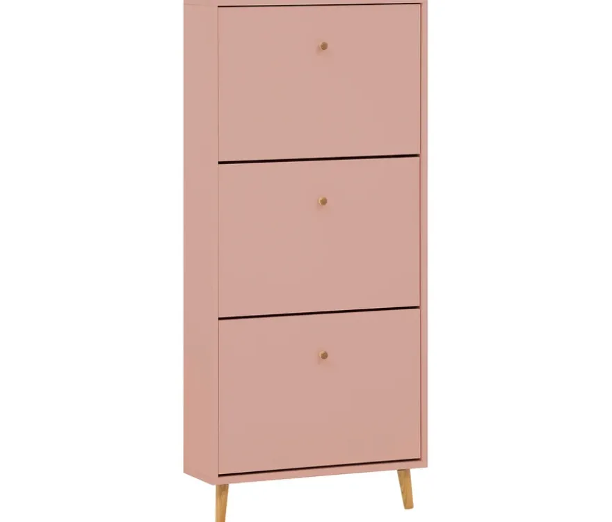 Schuhschrank »Bjarne«, 3 Klappen, apricot