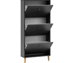 Schuhschrank »Bjarne«, 3 Klappen, anthrazit