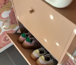 Schuhschrank »Bjarne«, 2 Klappen, apricot