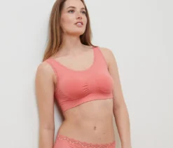 Seamless-Bustier, apricot