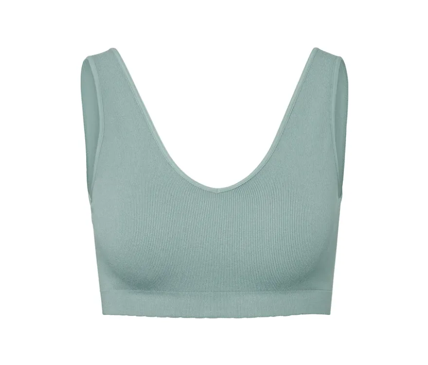 Seamless-Bustier, aqua