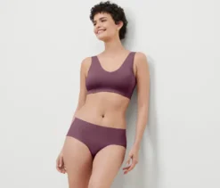 Seamless-Bustier, aubergine