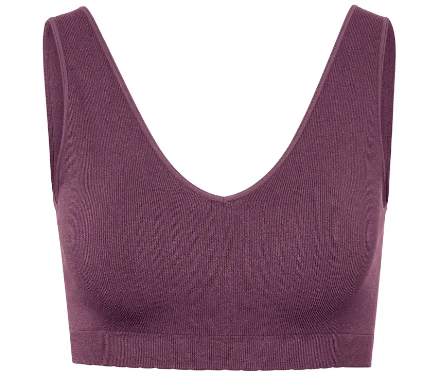 Seamless-Bustier, aubergine