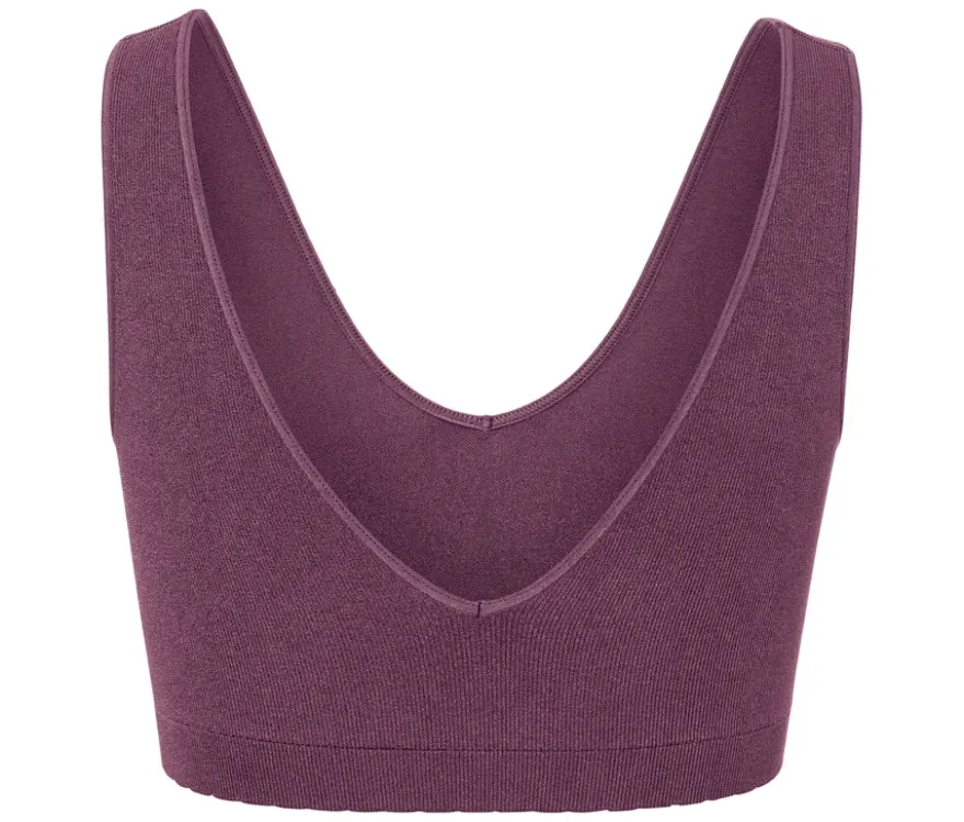 Seamless-Bustier, aubergine