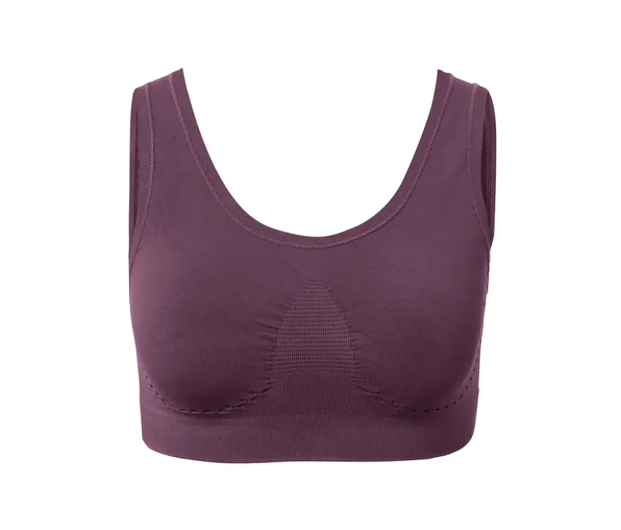 Seamless-Bustier, aubergine