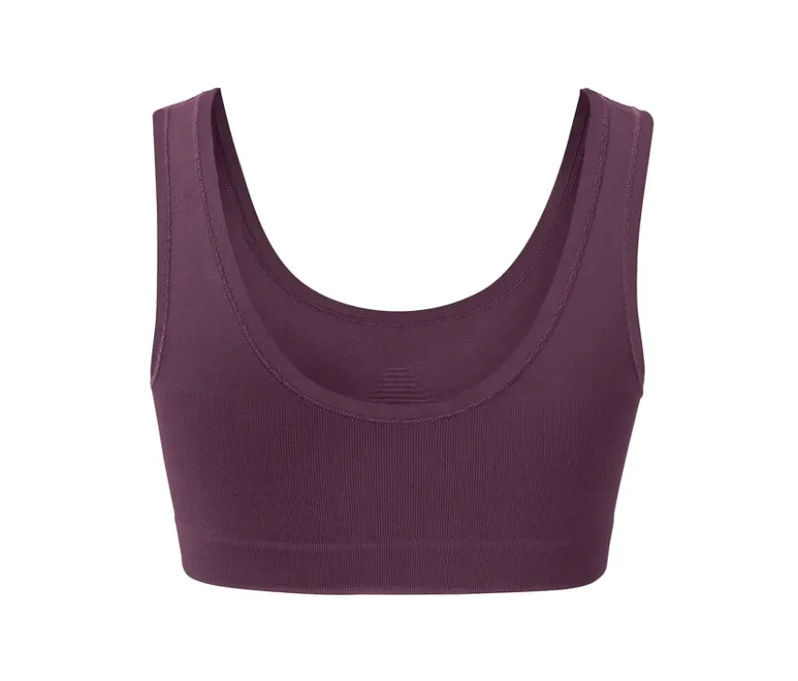 Seamless-Bustier, aubergine