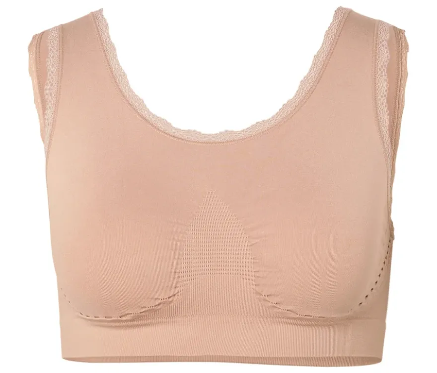 Seamless-Bustier, beige