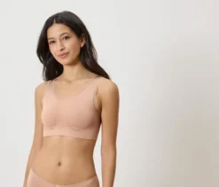 Seamless-Bustier, beige
