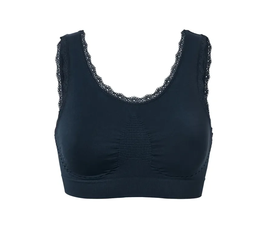Seamless-Bustier, blau