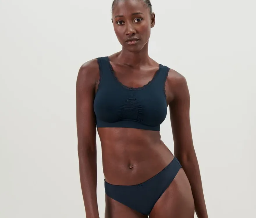 Seamless-Bustier, blau