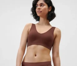 Seamless-Bustier, braun