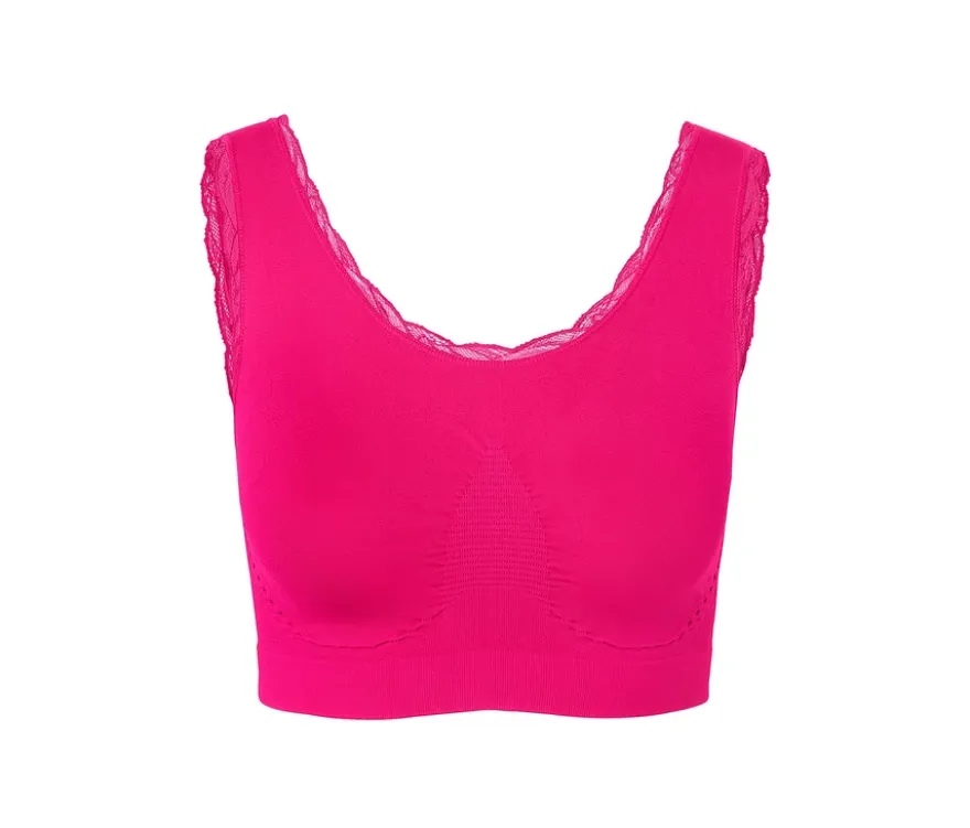 Seamless-Bustier, fuchsia