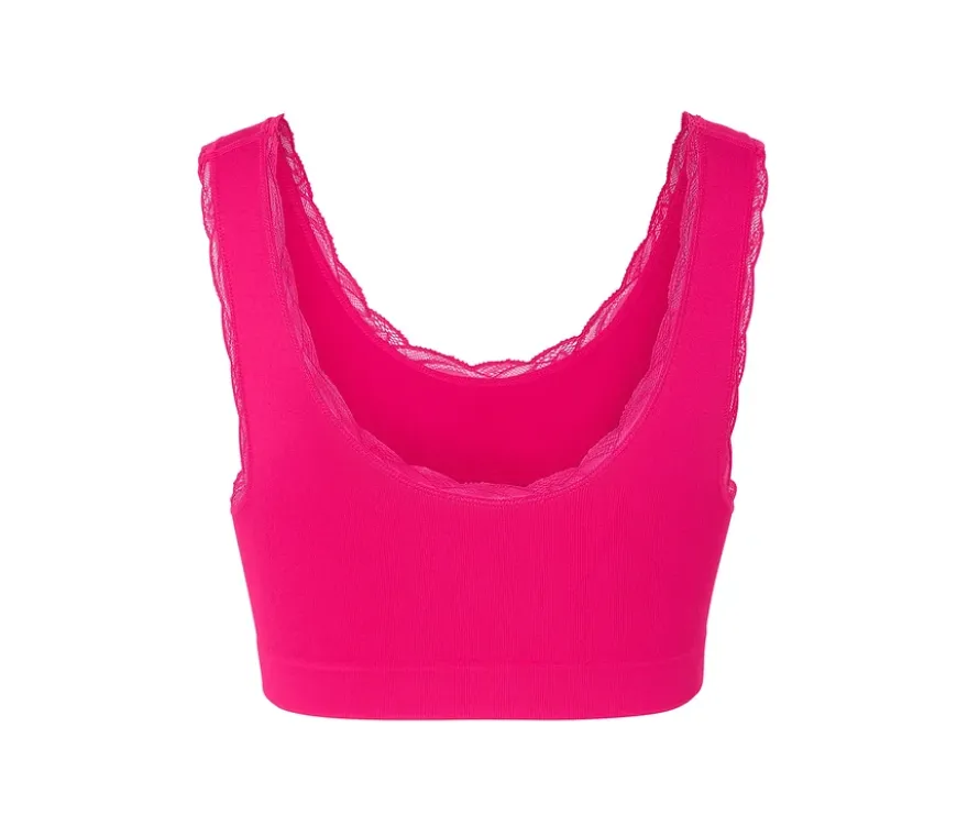 Seamless-Bustier, fuchsia
