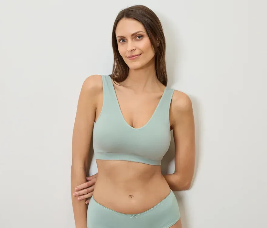 Seamless-Bustier, jade