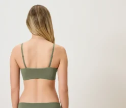 Seamless-Bustier, khaki