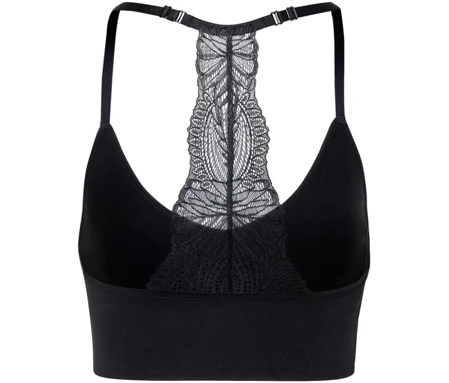 Seamless-Bustier mit Spitze