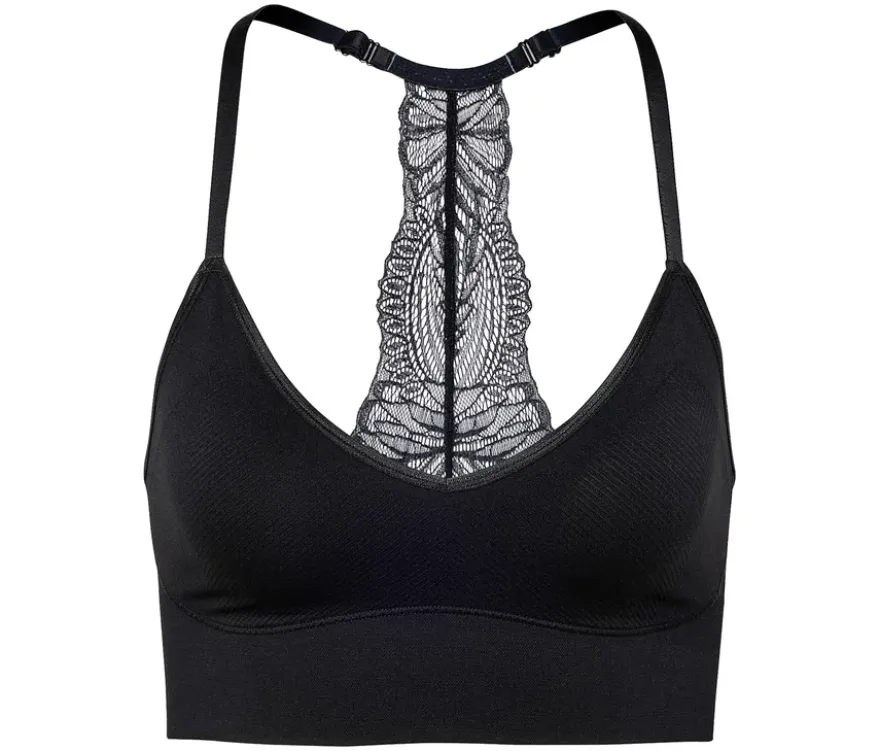 Seamless-Bustier mit Spitze
