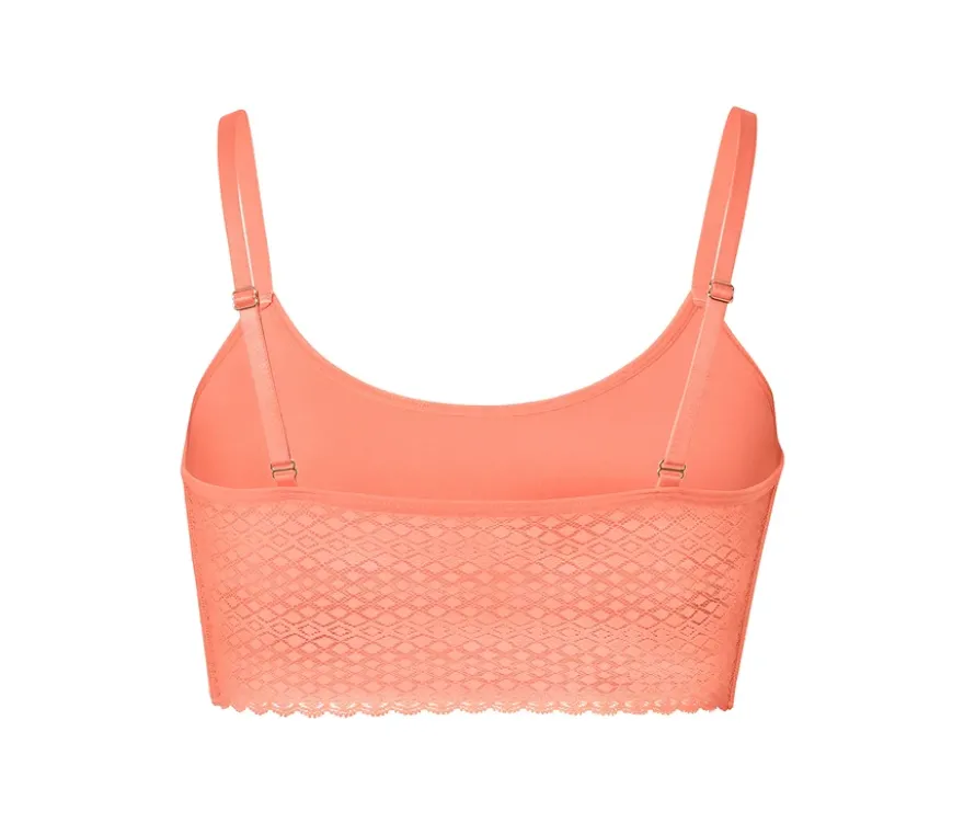 Seamless-Bustier mit Spitze