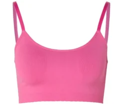 Seamless-Bustier mit Spitze, pink