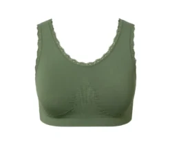 Seamless-Bustier, olivgrün