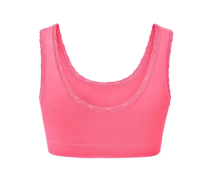 Seamless-Bustier, pink